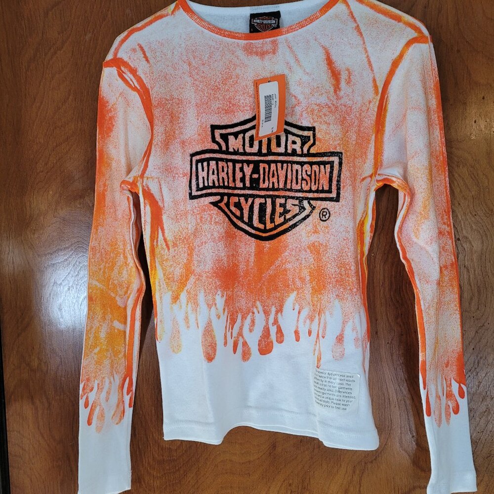 HARLEY DAVIDSON LADIES LONG SLEEVE TOP       SMALL
